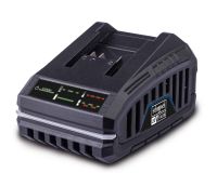Scheppach battery charger with digital display and status indicators