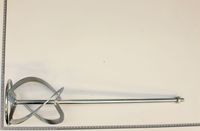 DIY mixing paddle with bent head for Scheppach