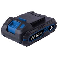 Scheppach SBP2.0 20V 2Ah battery with LED charge indicator, rubberized housing