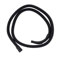Flexible suction hose with connection fittings