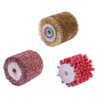 Scheppach brushes with different bristle types for surface cleaning and polishing
