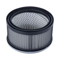 Air or oil filter element with metal mesh and filter paper