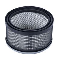 Folded filter with integrated protective screen