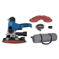 Scheppach wall and ceiling sander with sanding discs, suction hose and dust bag