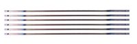 Saw blade set of 6 pieces, 135 x 2 x 0.25 / Z 25, shown from the front.