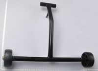 Wheel assembly with handle for machinery