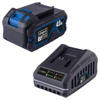 Scheppach charger with 40Ah battery and standby power for battery charging