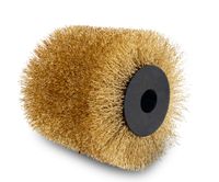 Scheppach brass wire brush with fine wire bristle head