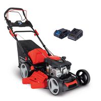 Scheppach self-propelled lawnmower MS173-51E with battery and charger, 51 cm cutting width, 65L bag