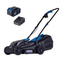 Scheppach 32cm cordless lawn mower with battery and charger set