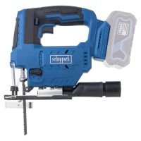 Scheppach power tool with 20Ah lithium-ion battery, featuring integrated tool holder for precise operations
