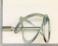 Scheppach mixer attachment with rotating multi-part disc for M14 thread