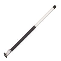 Spring hinge with integrated rubber sleeve for accurate alignment
