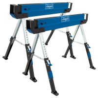 Scheppach saw bench with adjustable legs and work surface for accurate tasks