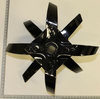 Six-armed rotary blade with detailed view