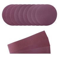 Set featuring polishing papers and strips for sanding – part of Scheppach sanding set