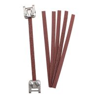 Sanding belt set for scroll saws featuring 2x K100, 2x K180, and 2x K240 belts (127 mm wide)