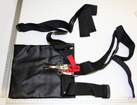 Shoulder strap with padded cushion and attachment for carrying padded bag