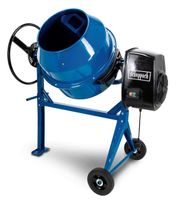 Scheppach 125L cement mixer with motor and base stand