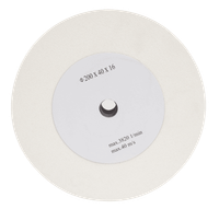 Scheppach grinding stone (ø200 x 40) with markings and speed specifications