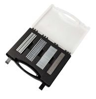 Staple and nail container for air-operated tool with sorting compartment