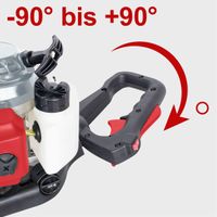 Adjustable handle bracket for Scheppach trimmer allowing ±90° rotation for flexible use