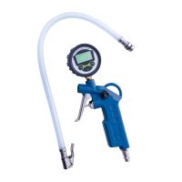 Digital pressure gauge with hand pump for accurate readings