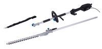Scheppach electric hedge trimmer with extendable handle and replaceable blades