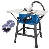 Scheppach 10" Table Saw HS100S with extendable table and built-in dust extraction system