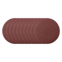 Round sanding paper set with 10 pieces, Ø 215 mm, grit 120 for fine finishing